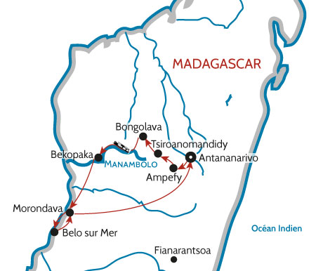 Randonnée et canoë sur la Manambolo ✈